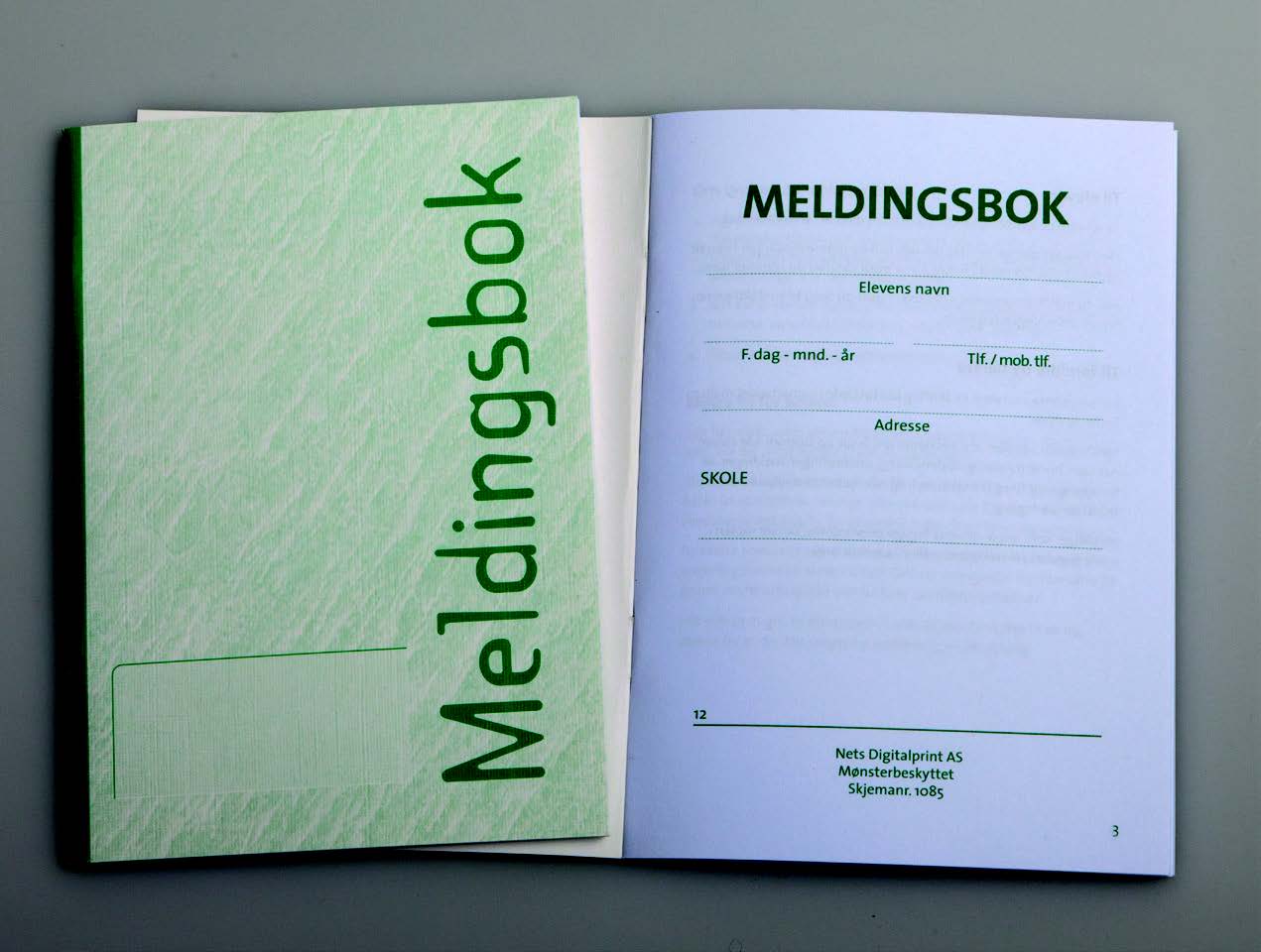 Meldingsbok NN