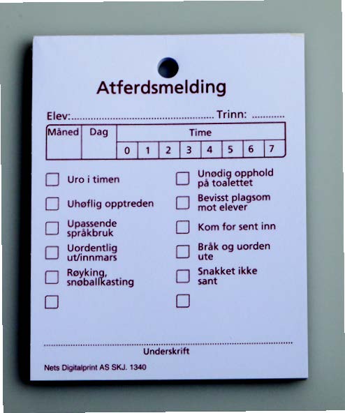 Adferdsmelding