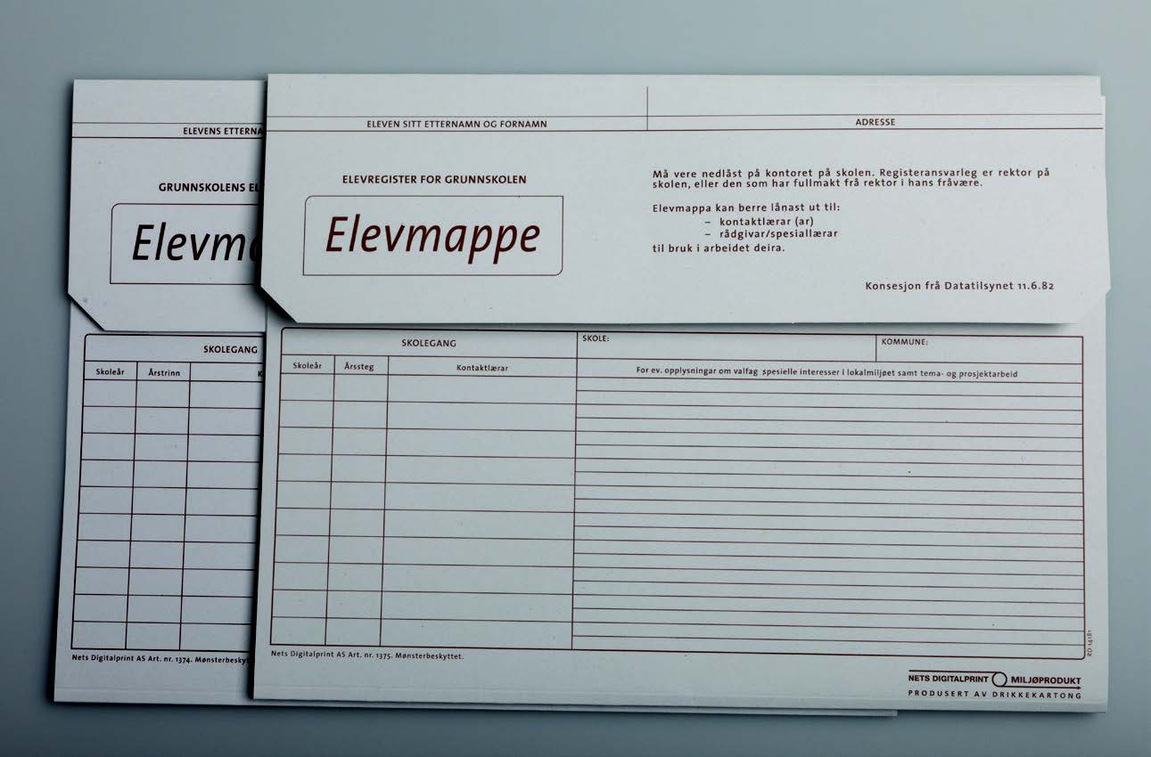 Elevmappe NN